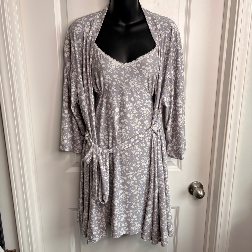 Laura Ashley Chemise Nightgown Robe Small Dainty Soft Girl Coquette Cottagecore